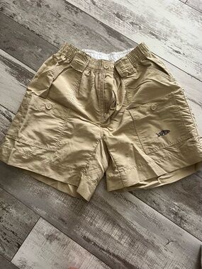 AFTCO Men's Khaki Cargo Shorts - Comfortable Everyday Wear size 30